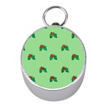 sequin christmas Holly Silver Compass (Mini)