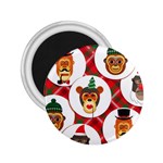 christmas hipster monkeys  2.25  Magnet