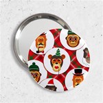 christmas hipster monkeys  2.25  Handbag Mirror