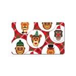 christmas hipster monkeys  Magnet (Name Card)