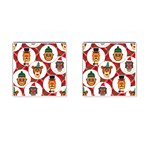 christmas hipster monkeys  Cufflinks (Square)