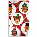 christmas hipster monkeys  Canvas 40  x 72 