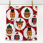 christmas hipster monkeys  Face Towel