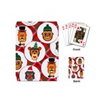 christmas hipster monkeys  Playing Cards (Mini)