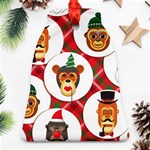 christmas hipster monkeys  Ornament (Bell)