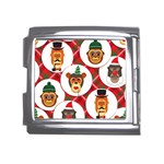 christmas hipster monkeys  Mega Link Italian Charm (18mm)