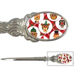 christmas hipster monkeys  Letter Opener