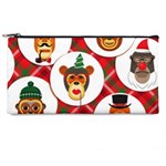 christmas hipster monkeys  Pencil Case