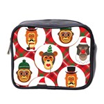 christmas hipster monkeys  Mini Toiletries Bag (Two Sides)