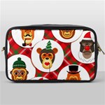 christmas hipster monkeys  Toiletries Bag (One Side)