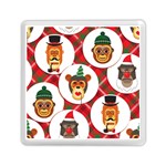 christmas hipster monkeys  Memory Card Reader (Square)