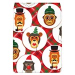 christmas hipster monkeys  Removable Flap Cover (L)