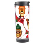 christmas hipster monkeys  Travel Tumbler