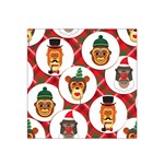 christmas hipster monkeys  Satin Bandana Scarf