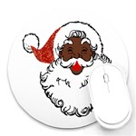 sequin African santa claus Round Mousepad