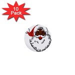 sequin African santa claus 1  Mini Button (10 pack) 