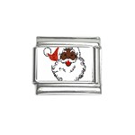 sequin African santa claus Italian Charm (9mm)