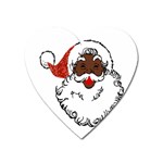 sequin African santa claus Magnet (Heart)