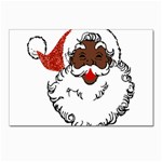 sequin African santa claus Postcard 5  x 7 