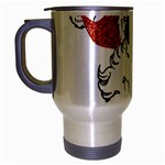 sequin African santa claus Travel Mug (Silver Gray)