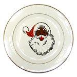 sequin African santa claus Porcelain Plate