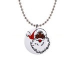 sequin African santa claus 1  Button Necklace