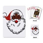 sequin African santa claus Playing Cards Single Design