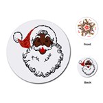 sequin African santa claus Playing Cards (Round)