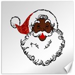 sequin African santa claus Canvas 16  x 16 