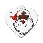 sequin African santa claus Dog Tag Heart (One Side)