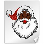 sequin African santa claus Canvas 11  x 14 