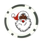 sequin African santa claus Poker Chip Card Guard (10 pack)