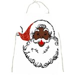 sequin African santa claus Full Print Apron