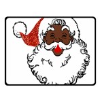 sequin African santa claus Fleece Blanket (Small)