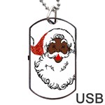 sequin African santa claus Dog Tag USB Flash (One Side)