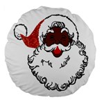 sequin African santa claus Large 18  Premium Round Cushion 