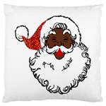 sequin African santa claus Large Flano Cushion Case (Two Sides)