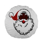 sequin African santa claus Standard 15  Premium Flano Round Cushion 