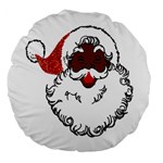 sequin African santa claus Large 18  Premium Flano Round Cushion 