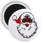 sequin African santa claus 3  Magnet