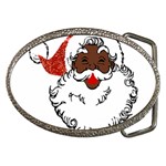 sequin African santa claus Belt Buckle