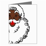 sequin African santa claus Greeting Card