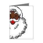 sequin African santa claus Mini Greeting Card