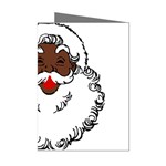 sequin African santa claus Mini Greeting Cards (Pkg of 8)