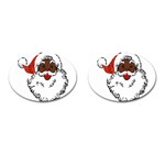 sequin African santa claus Cufflinks (Oval)