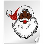 sequin African santa claus Canvas 8  x 10 