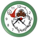 sequin African santa claus Color Wall Clock