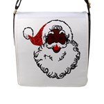 sequin African santa claus Flap Closure Messenger Bag (L)