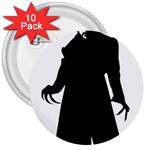 santa nosferatu 3  Button (10 pack)