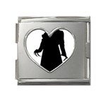 santa nosferatu Mega Link Heart Italian Charm (18mm)